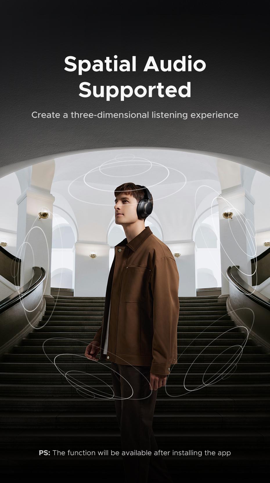 Навушники бездротові Ugreen Studio Pro ANC 48 дБ Hi-Res Audio LDAC до 120 годин (29516818) - фото 7 Навушники бездротові Ugreen Studio Pro ANC 48 дБ Hi-Res Audio LDAC до 120 годин (29516818) - фото 7