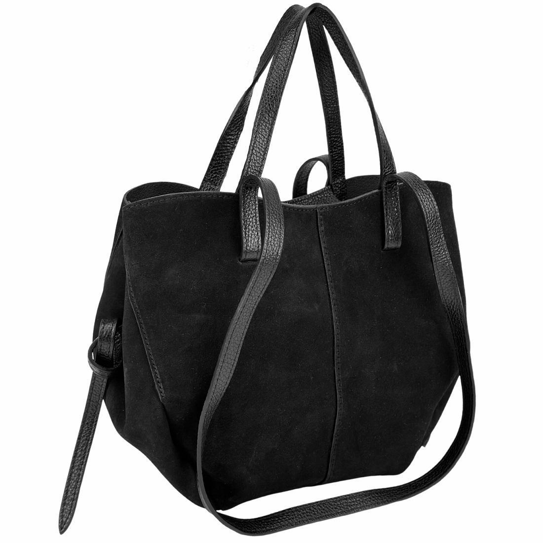 Женская сумка замшевая Firenze Italy F-IT-7888A Черный (2656560146)