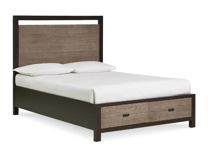 Кровать Loft NS-794 с ящиками для спальни Черный (3075773197)