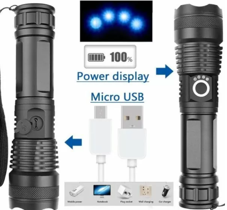 Ліхтар P55-HP50 CREE XHP50 світлодіодний акумуляторний - фото 3