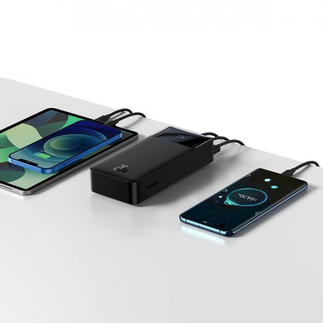 Повербанк Baseus Bipow Digital Display 20W 30000 mAh Black (DR011468) - фото 5 Повербанк Baseus Bipow Digital Display 20W 30000 mAh Black (DR011468) - фото 5