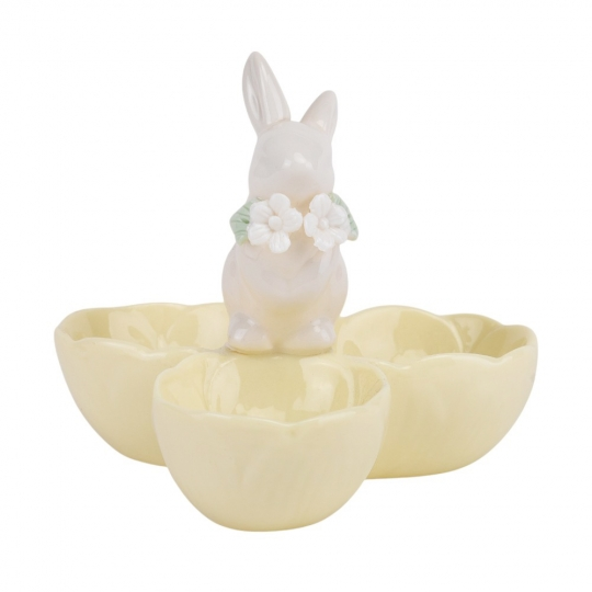 Подставка для 3 яиц Кролик 10 см Желтый (5009-003)