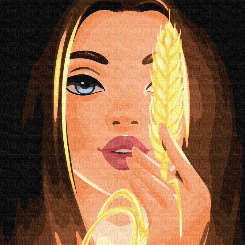 Картина за номерами Ідейка Пшениця 40x40 см (KHO2591)