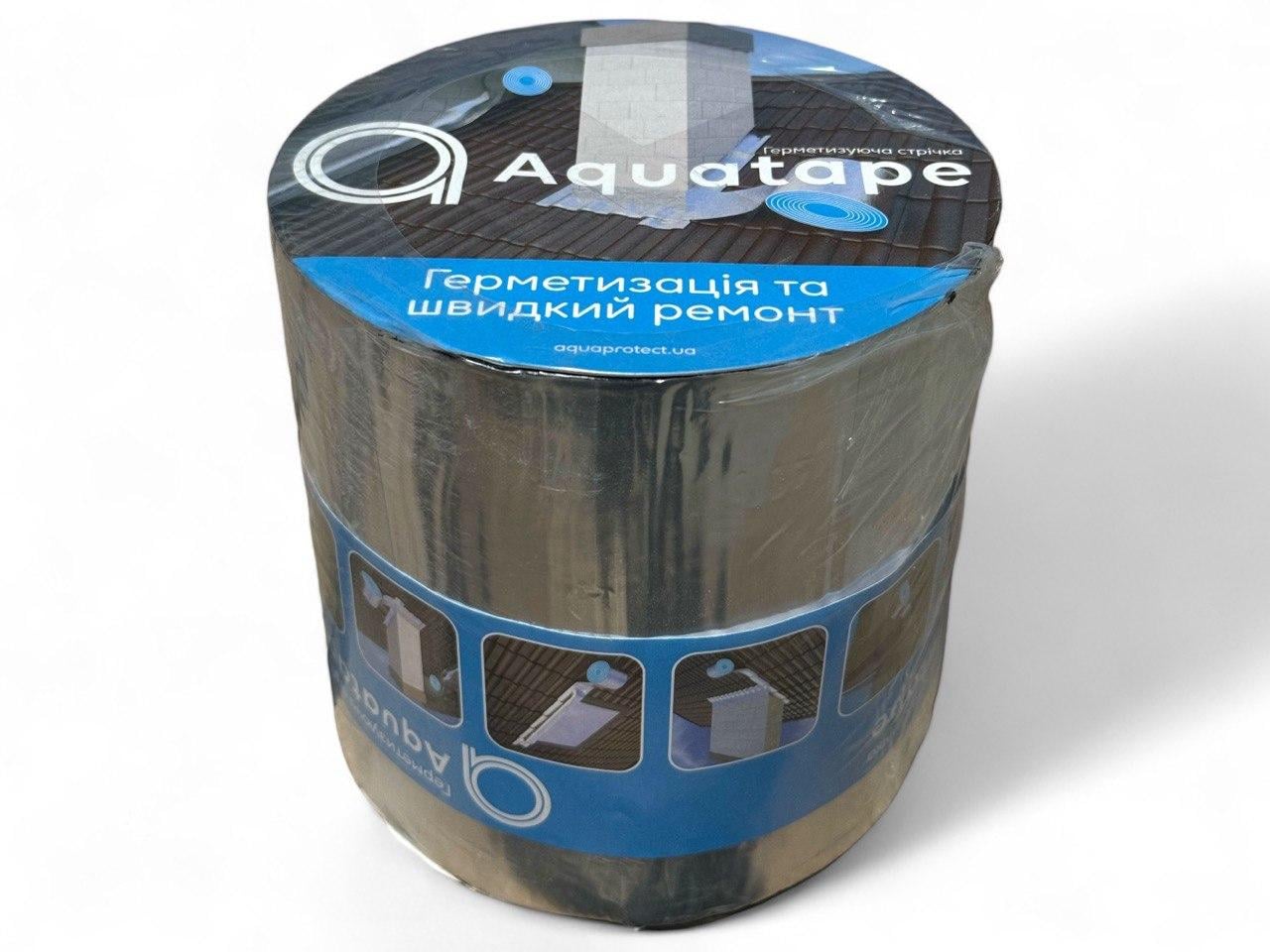 Герметизирующая битумная лента Aquatape 150 мм х 10 м (62714) Герметизирующая битумная лента Aquatape 150 мм х 10 м (62714)