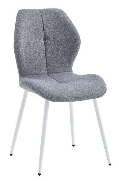 Кухонний стілець DALE з металевим каркасом Білий/Сірий (DALEWHGY)