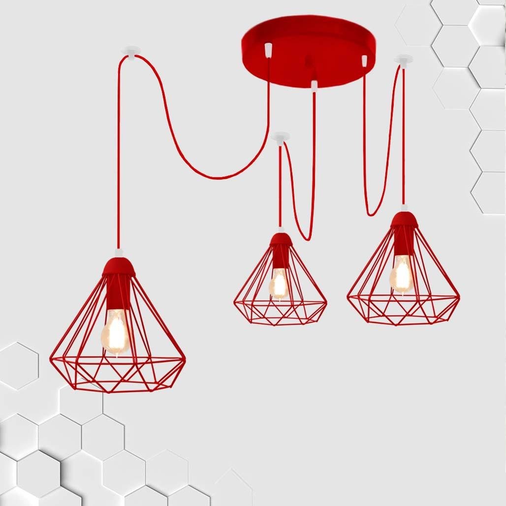 Люстра Levistella Diamond/SP-3 Red - фото 1 Люстра Levistella Diamond/SP-3 Red - фото 1