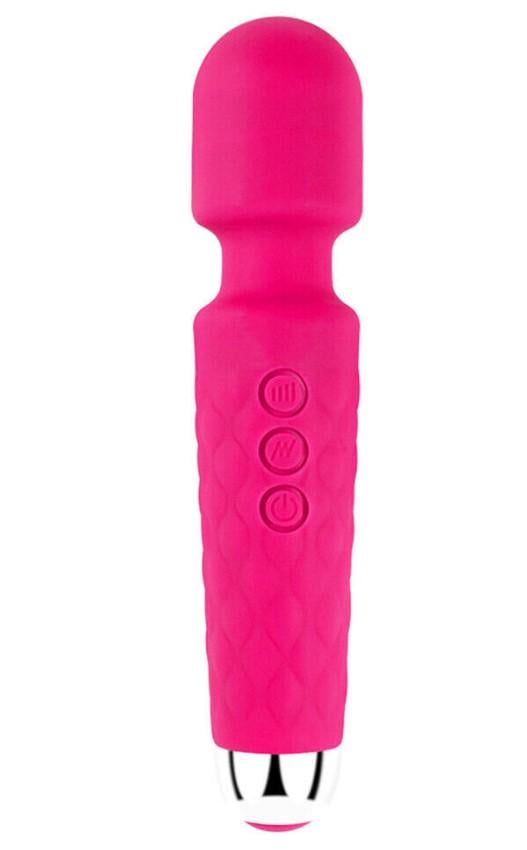 Вібратор-мікрофон 20 режимів 20,3x4,5 см Рожевий (2104618974)