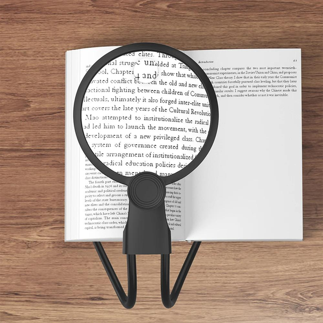 Увеличительное стекло нашийное GOSPO ручное двукратное с магнитом с подсветкой от USB 4в1 (L-0001) - фото 7 Увеличительное стекло нашийное GOSPO ручное двукратное с магнитом с подсветкой от USB 4в1 (L-0001) - фото 7