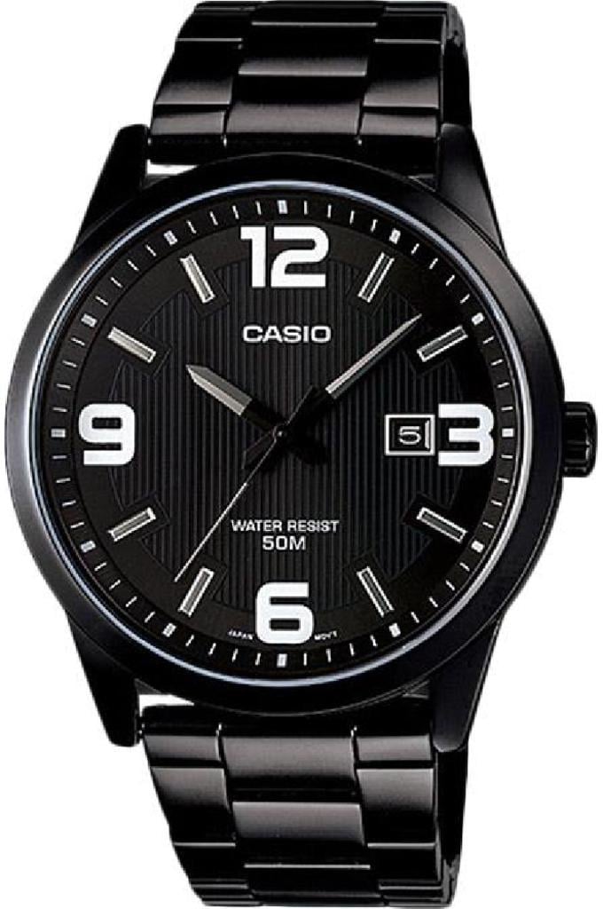 Наручний годинник чоловічий Casio MTP-1382D-1A1VDF d 43 мм Total Black (2539346710)