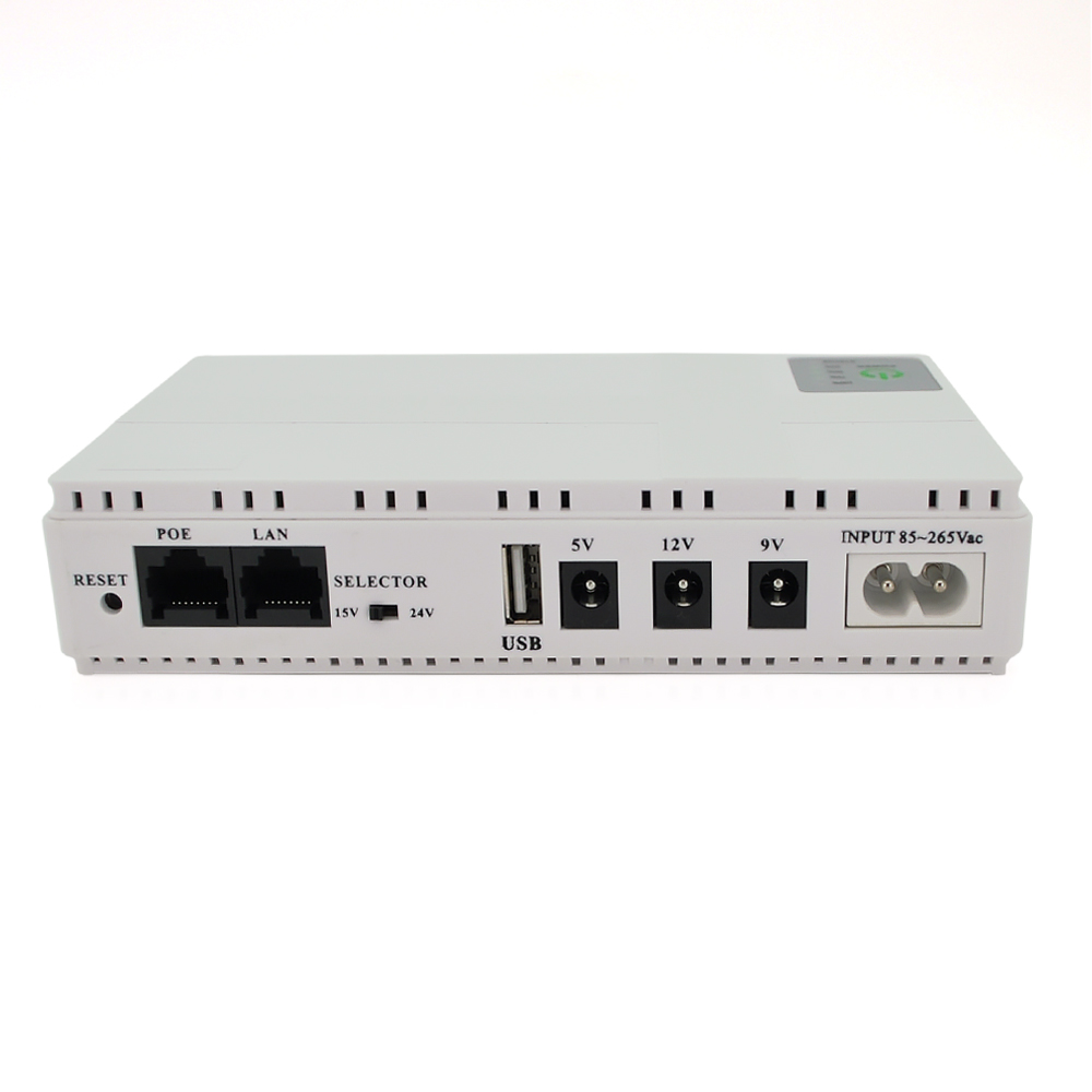 Источник бесперебойного питания UPS-18W DC1018P для роутеров/коммутаторов/PON/POE-430 5//9/12V 1A 10400 MAh White (YUT_V9684) - фото 2 Источник бесперебойного питания UPS-18W DC1018P для роутеров/коммутаторов/PON/POE-430 5//9/12V 1A 10400 MAh White (YUT_V9684) - фото 2