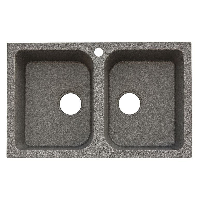 Мийка кухонна Platinum Twin 7648Ds Мікс (353379)