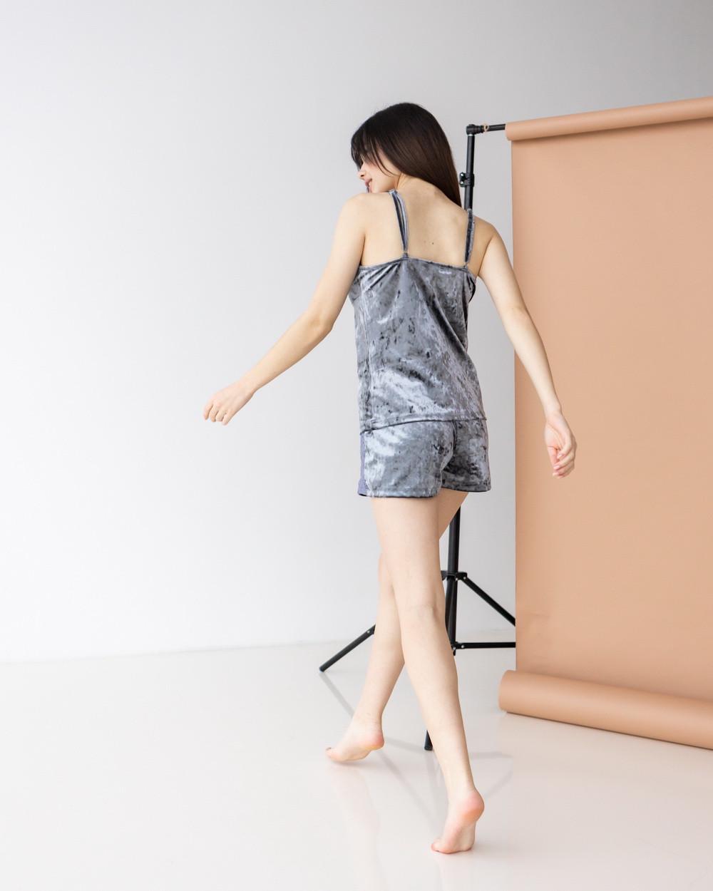 Пижама женская Женевьева M Серый (87092-ни) - фото 2 Пижама женская Женевьева M Серый (87092-ни) - фото 2