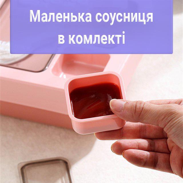 Набор ланч-бокс и бутылка для воды Star 1,1/0,5 л Зеленый (406784) - фото 6