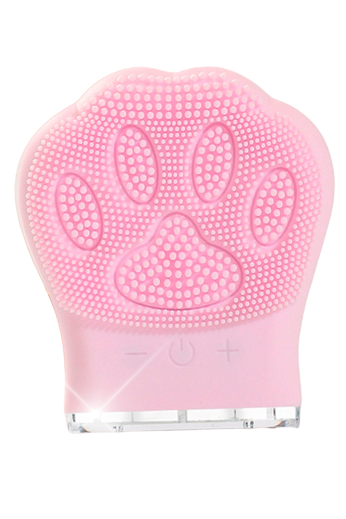 Щітка масажер BRS для чищення обличчя у формі лапки силіконовий Pink (397597392)