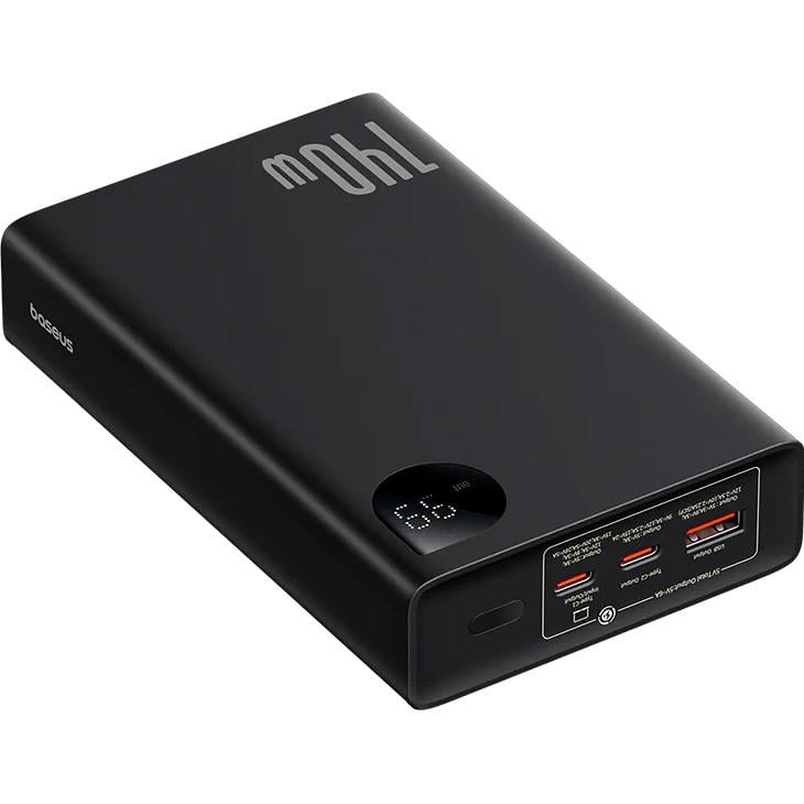 Зовнішній акумулятор Baseus Adaman Digital Display 24000 mAh 140W Black (P10021508113-00) - фото 4