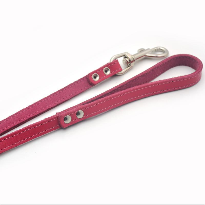 Поводок для собак и кошек Zoo-hunt Весна кожаный 1,4/120 см Розовый - фото 2 Поводок для собак и кошек Zoo-hunt Весна кожаный 1,4/120 см Розовый - фото 2