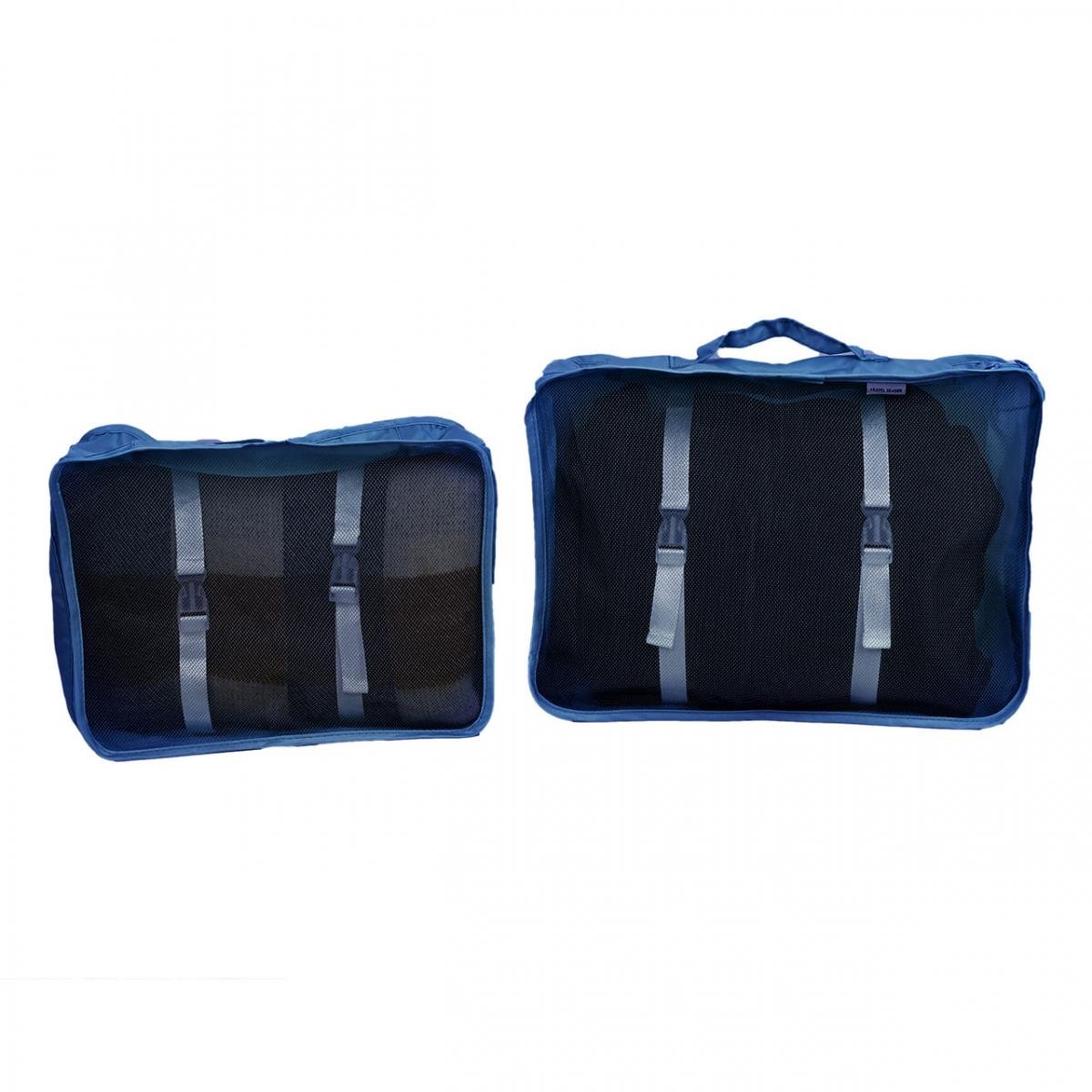 Комплект органайзеров для путешествий 8в1 нейлон Синий (КДО-40-44) - фото 3 Комплект органайзеров для путешествий 8в1 нейлон Синий (КДО-40-44) - фото 3