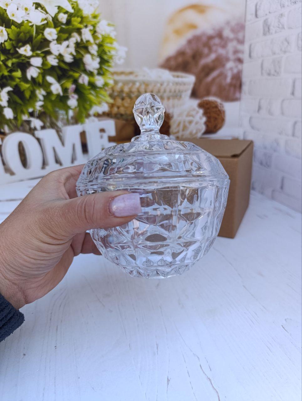 Цукорниця SNT 977-3 скляна 10х13 см Прозорий (25229120) - фото 3 Цукорниця SNT 977-3 скляна 10х13 см Прозорий (25229120) - фото 3