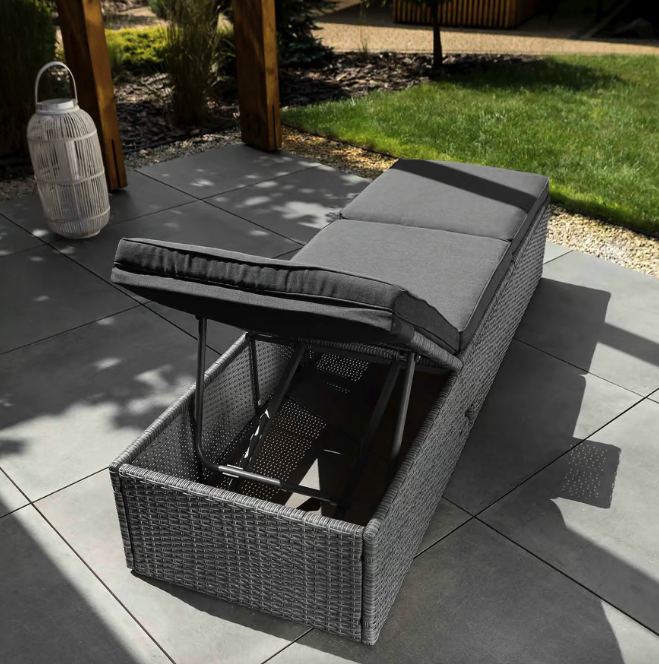 Шезлонг садовый Di Volio Asco Черный (23853385) - фото 8 Шезлонг садовый Di Volio Asco Черный (23853385) - фото 8