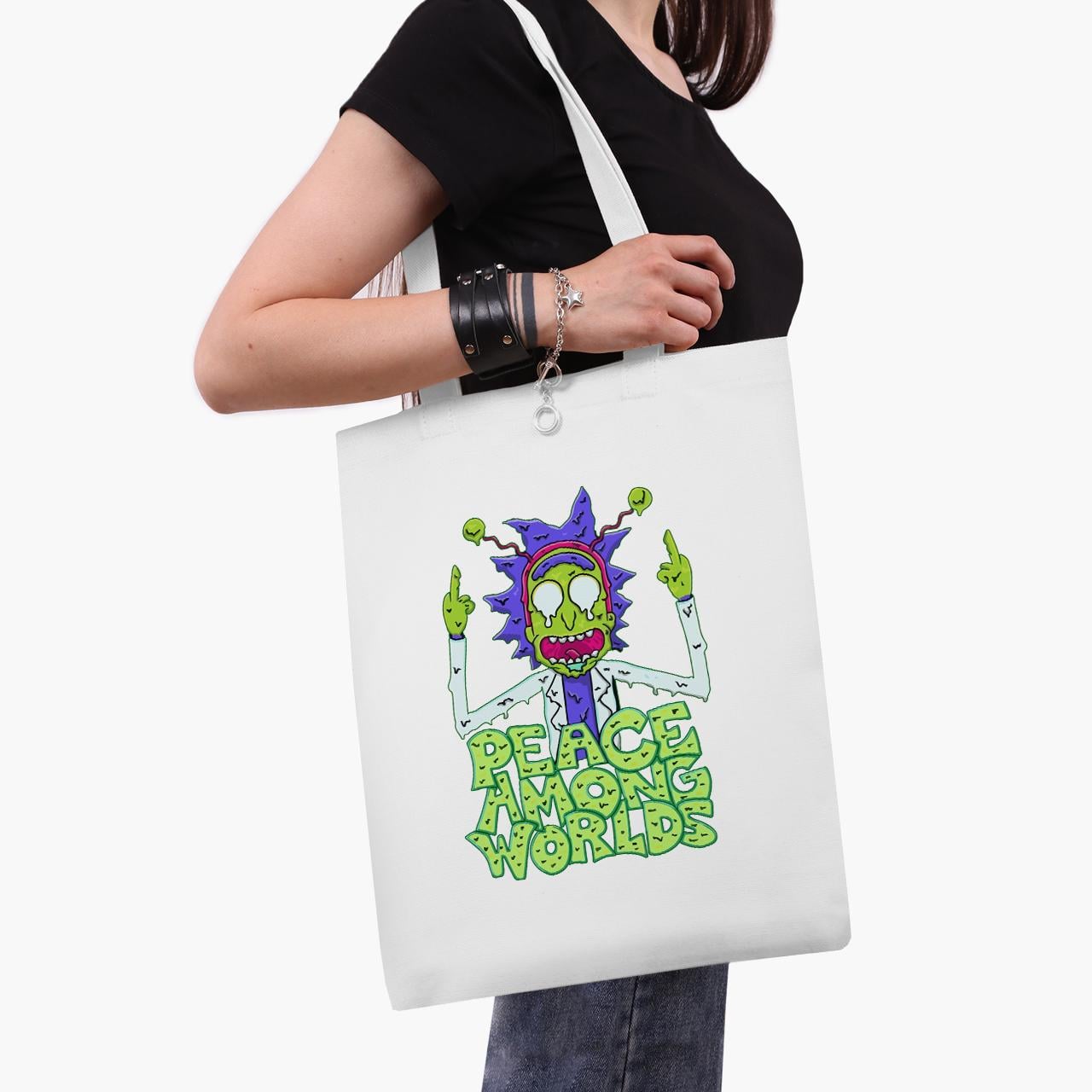 Эко сумка шоппер Rick Sanchez Rick and Morty 41x35 см Белый (9227-2941-WT1) Эко сумка шоппер Rick Sanchez Rick and Morty 41x35 см Белый (9227-2941-WT1)