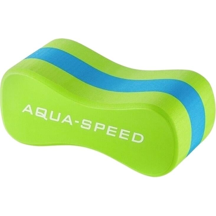 Колобашка для плавания детская Aqua Speed JUNIOR 3 LAYERS PULLBUOY Салатово-голубой (149-04)