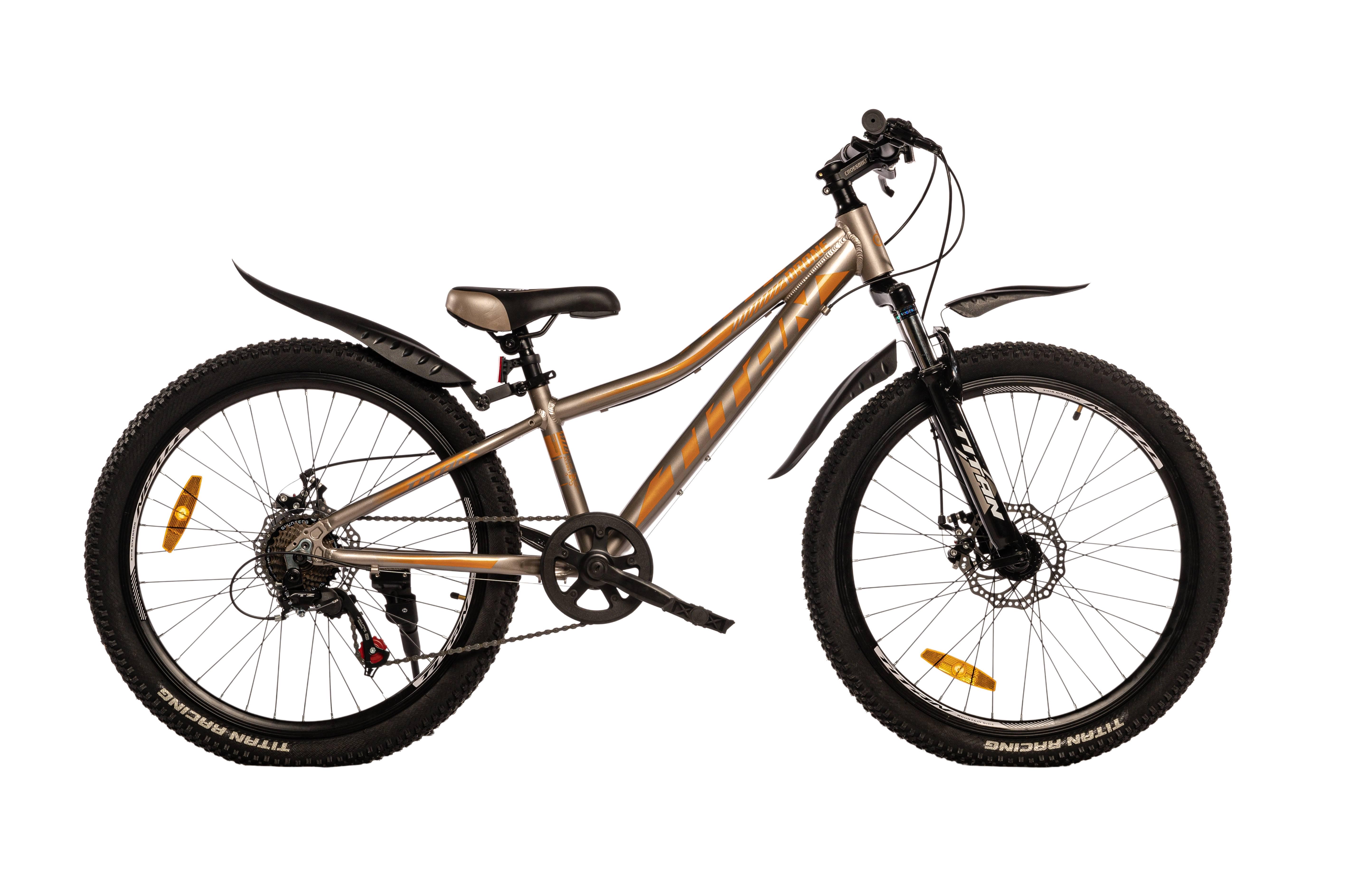 Велосипед Titan Drone 24"11" Серо-оранжевый