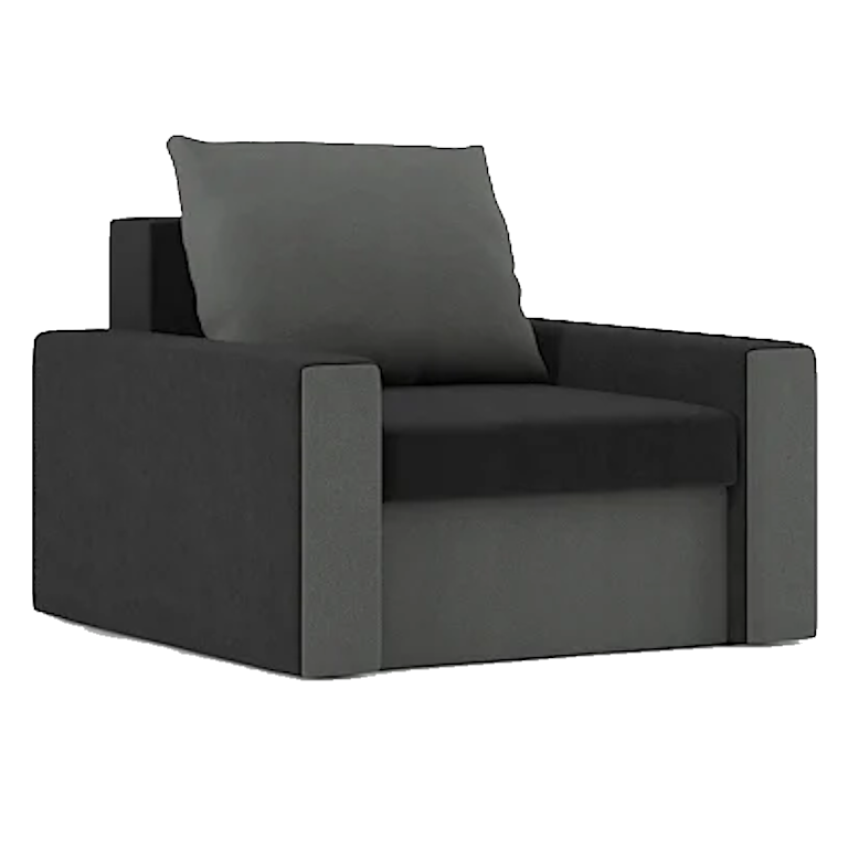 Крісло Зеус 105х90 см Чорний/Сірий (28118976)