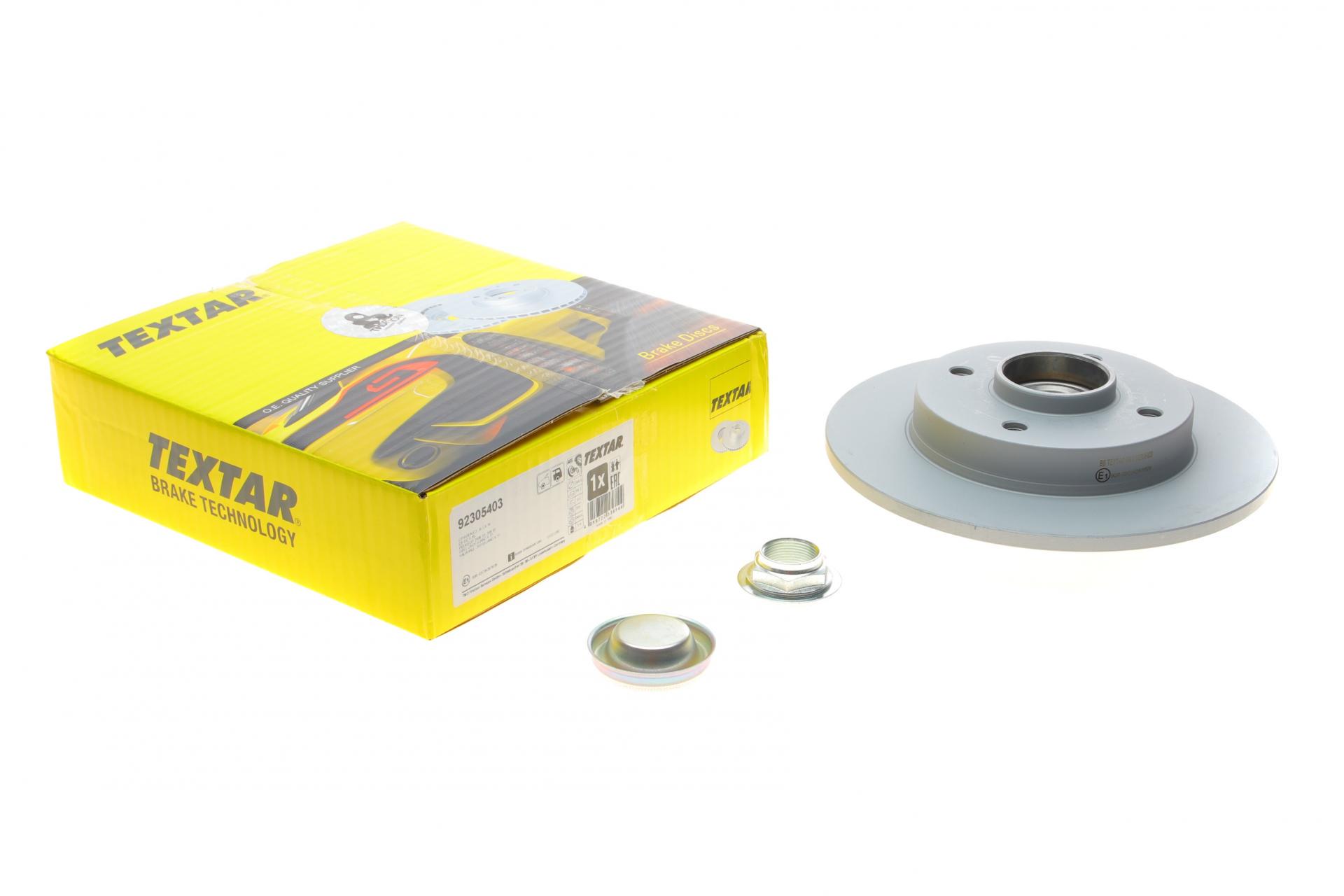 Диск тормозной задний TEXTAR Peugeot 2008 12-/Citroen C3 Aircross 10-/C4 Cactus 14- с подшипником 244x9 мм PRO (92305403 TEXTAR)