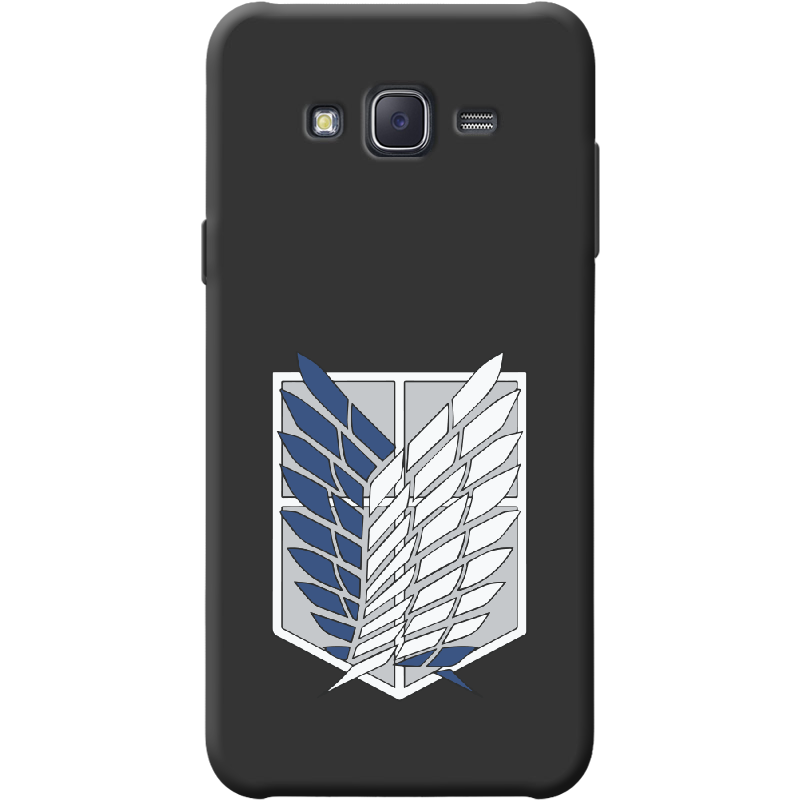 Чохол BoxFace Samsung J500H Galaxy J5 Атака Титанів Крила Свободи Чорний силікон (25242-bk88-41568)
