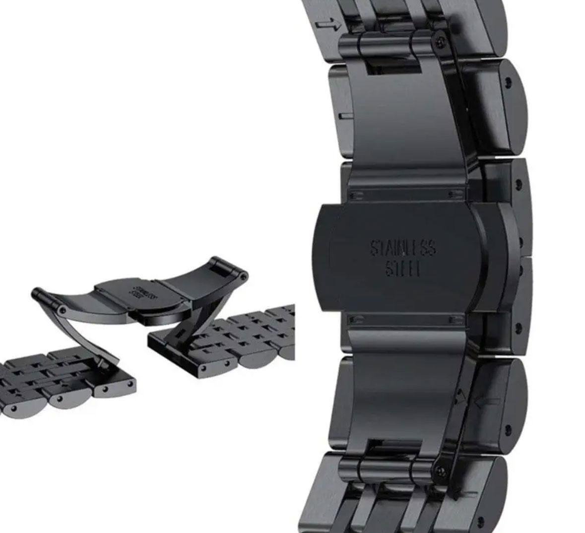 Ремешок для смарт-часов Primolux Steel Link для Samsung Galaxy Watch 8 46 мм/44 мм/40 мм Black (2742631486) - фото 5 Ремешок для смарт-часов Primolux Steel Link для Samsung Galaxy Watch 8 46 мм/44 мм/40 мм Black (2742631486) - фото 5