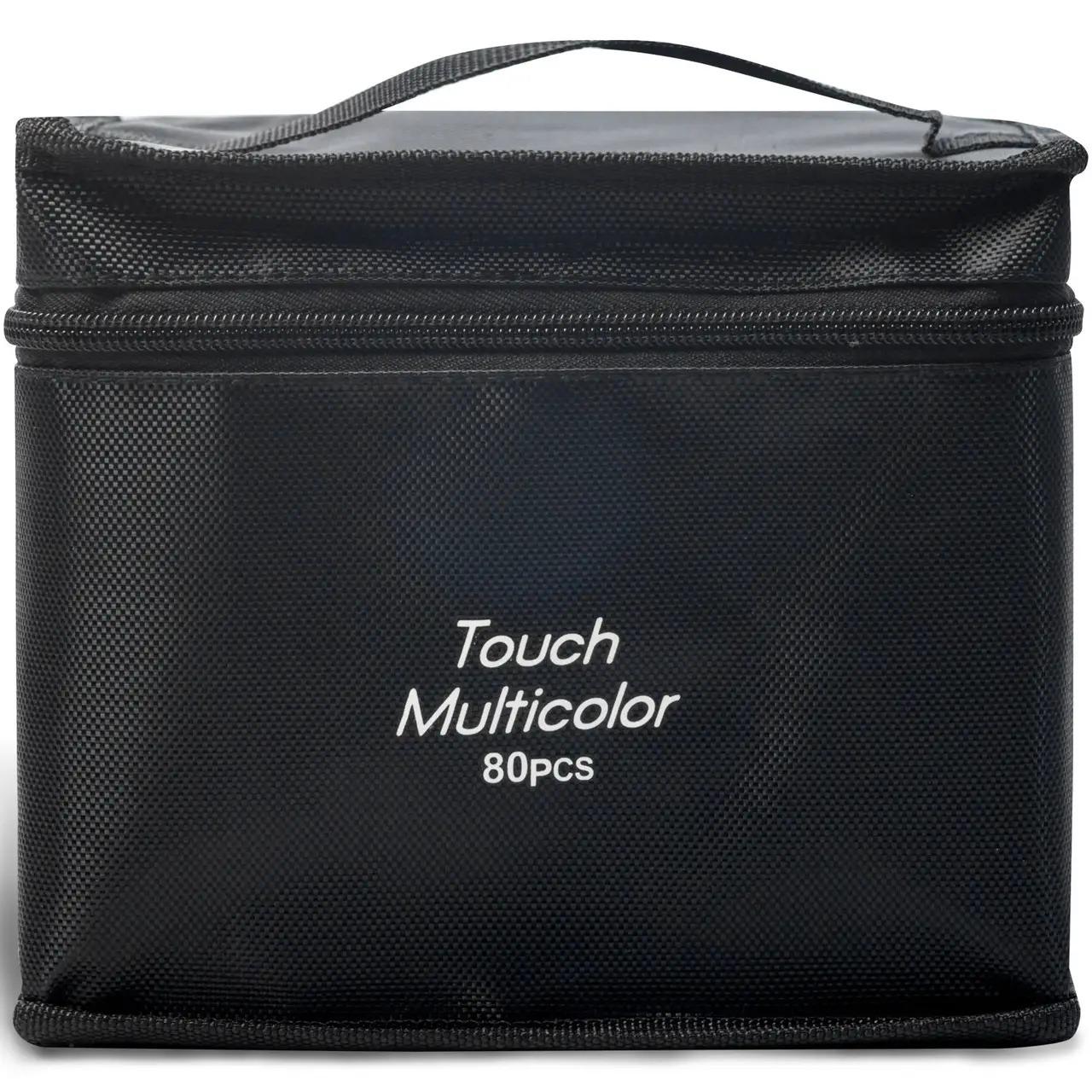 Набор для скетчей 2в1 Маркеры двухсторонние Touch Multicolor 80 шт. и Подставка под маркеры Бежевый - фото 4