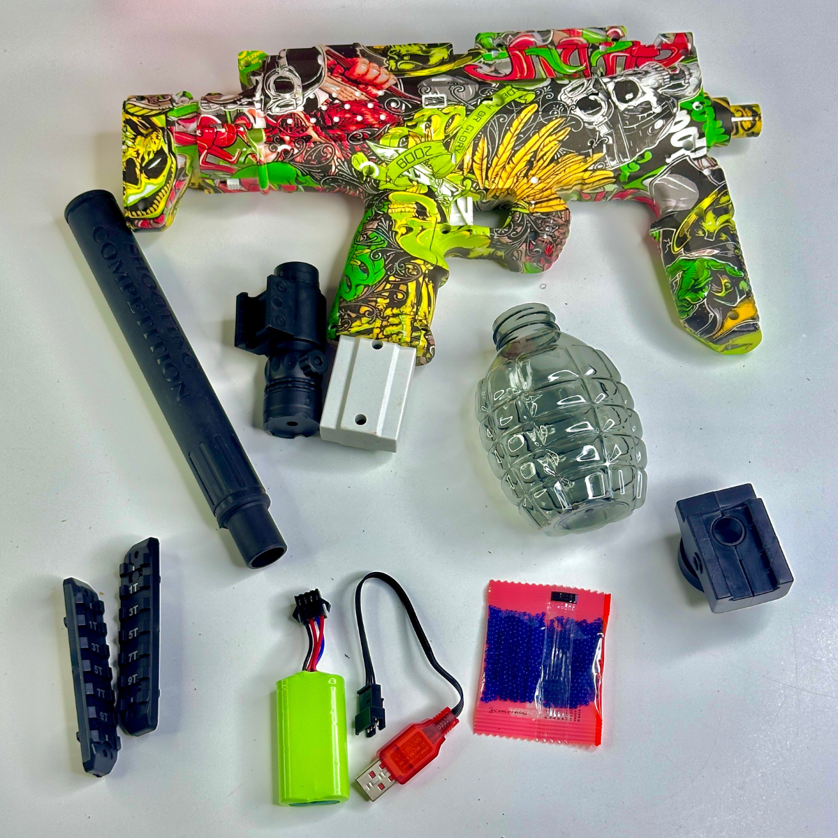 Детский автомат MP7 на гелевых шариках аккумуляторный (HGW-137-2) - фото 5 Детский автомат MP7 на гелевых шариках аккумуляторный (HGW-137-2) - фото 5