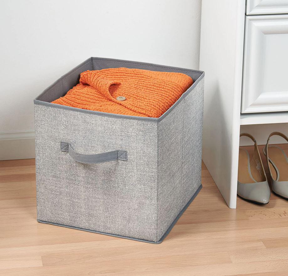 Кошик для зберігання складаний 26x26x25 Grey (30300634) - фото 3 Кошик для зберігання складаний 26x26x25 Grey (30300634) - фото 3