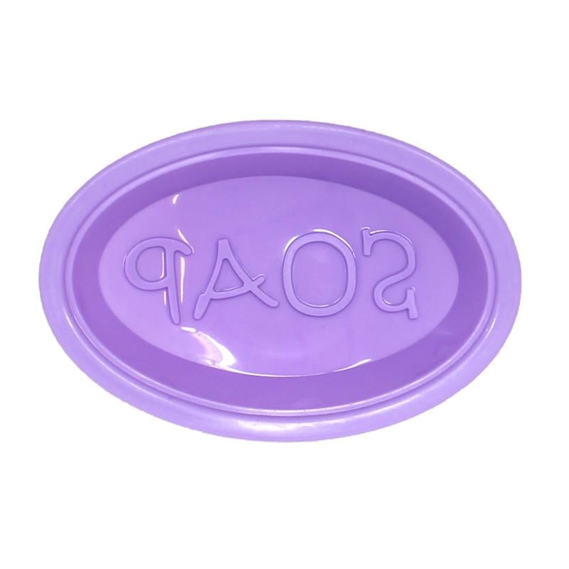 Силиконовая форма CUMENSS Soap-02 Purple для мыла овал 1 ячейка