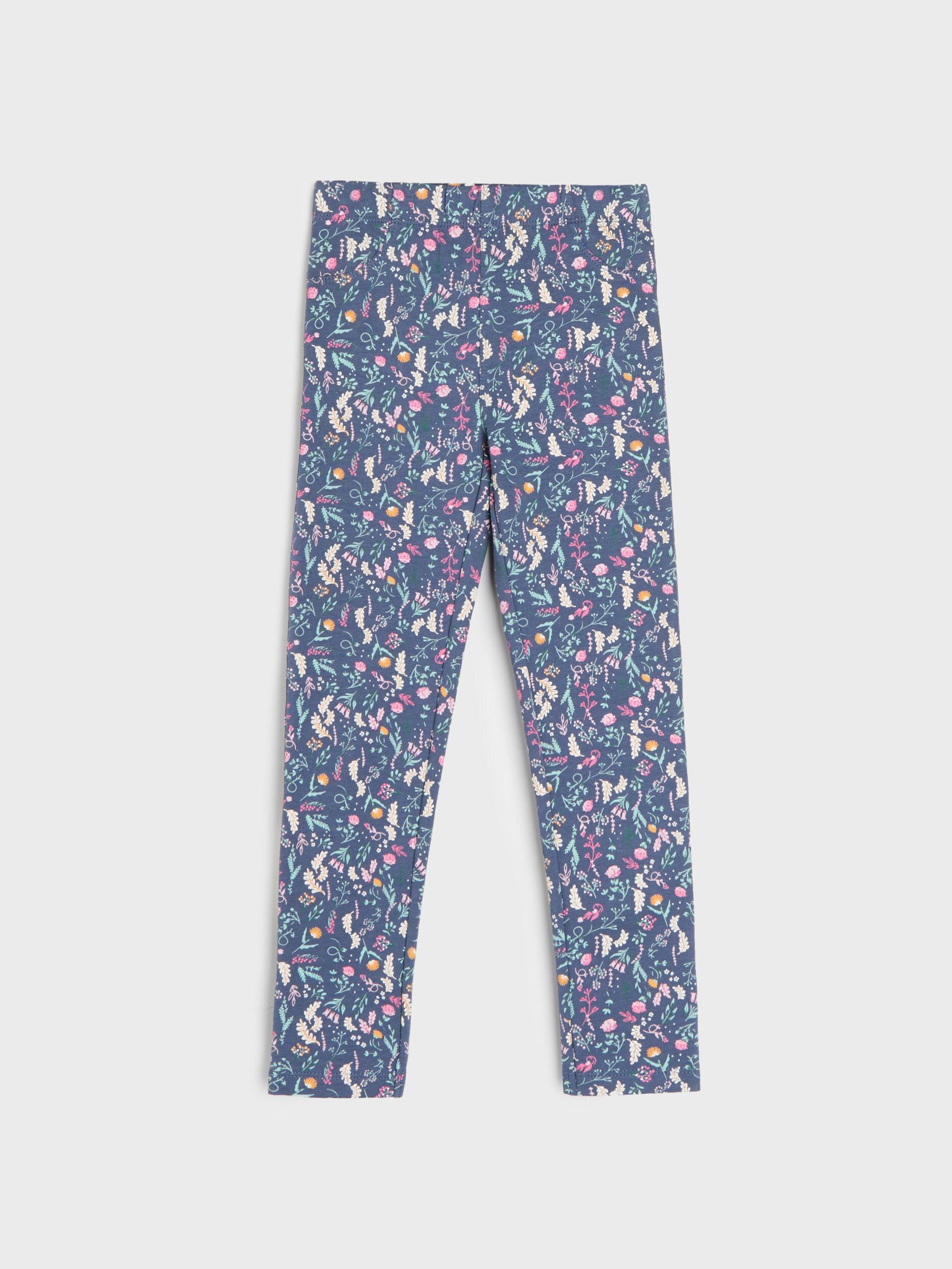Штаны детские Sinsay 2415Q Цветы 98 см Синий (3331109412772)