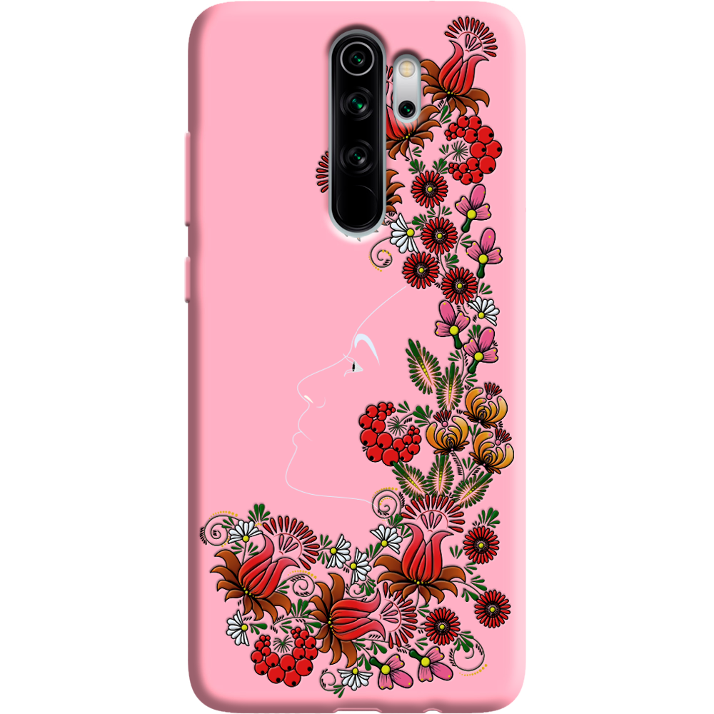 Чехол Boxface Xiaomi Redmi Note 8 Pro 3D Ukrainian Muse Розовый силикон (38222-bk64-38668)