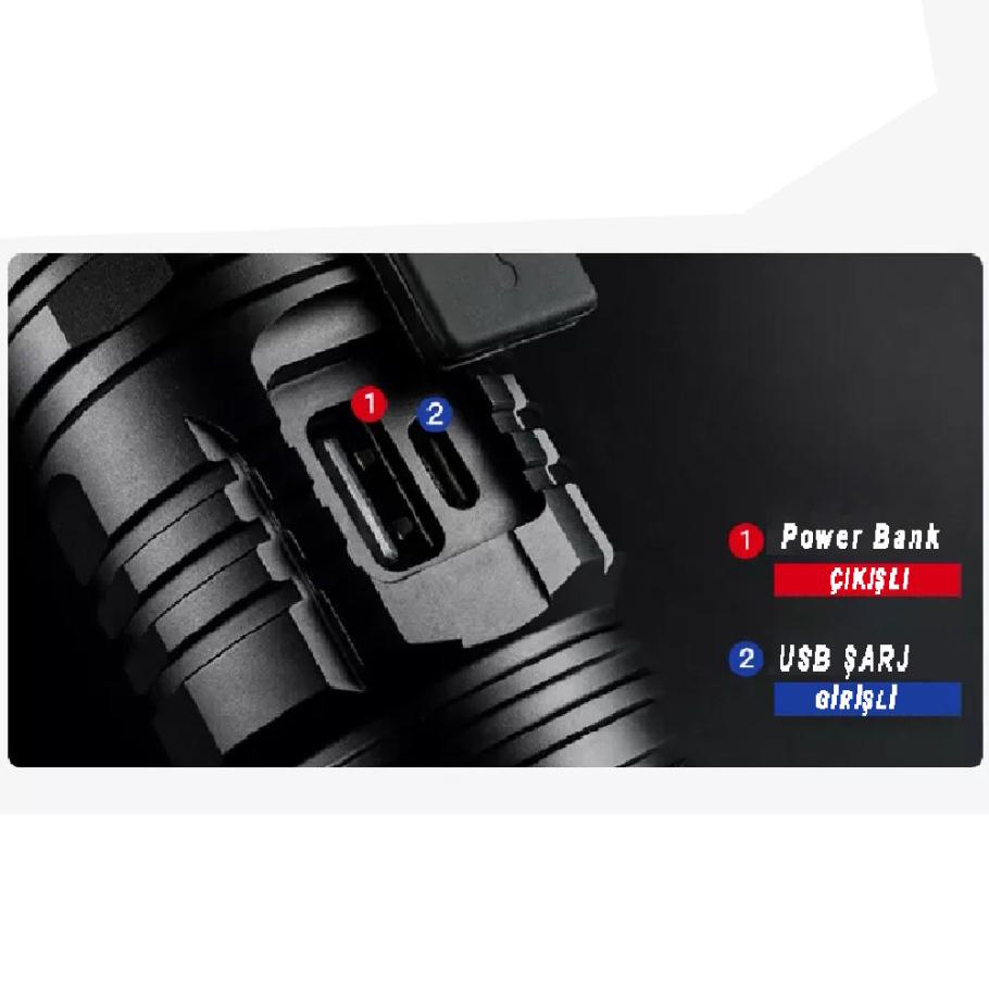 Ліхтар акумуляторний Watton WT-604 з USB зарядкою та функцією Powerbank 3000 Лм - фото 10 Ліхтар акумуляторний Watton WT-604 з USB зарядкою та функцією Powerbank 3000 Лм - фото 10