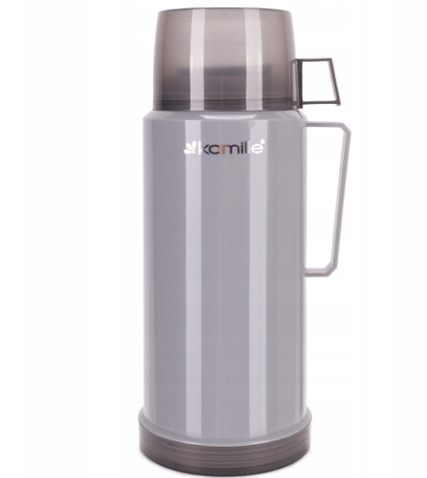 Термос Kamille со стеклянной колбой 1000 мл Серый (31989500) Термос Kamille со стеклянной колбой 1000 мл Серый (31989500)