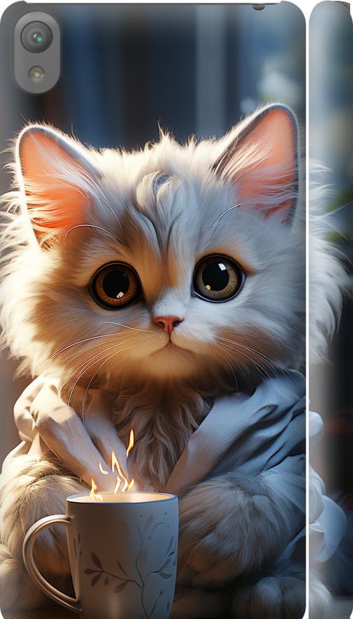 Чехол на Sony Xperia E5 F3311 White cat (5646m-458-42517) Чехол на Sony Xperia E5 F3311 White cat (5646m-458-42517)