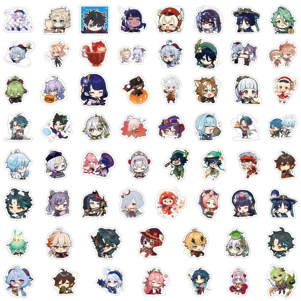 Стикеры Genshin Impact 62 шт. (5099423)