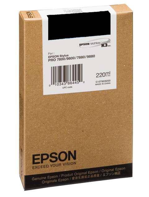 Картридж Epson StPro 7800/7880/9800/9880 220 мл (C13T603100)