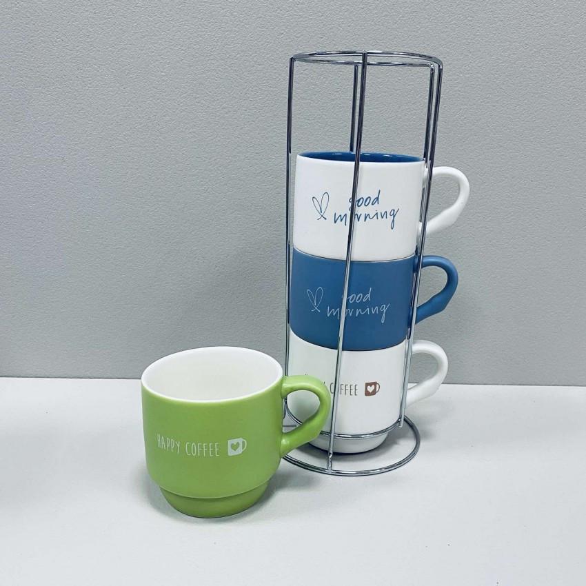 Набір чашок порцелянових Limited Edititon Moment B248-T2330 на металевій підставці 345 мл 4 шт. (2470473421) - фото 3 Набір чашок порцелянових Limited Edititon Moment B248-T2330 на металевій підставці 345 мл 4 шт. (2470473421) - фото 3