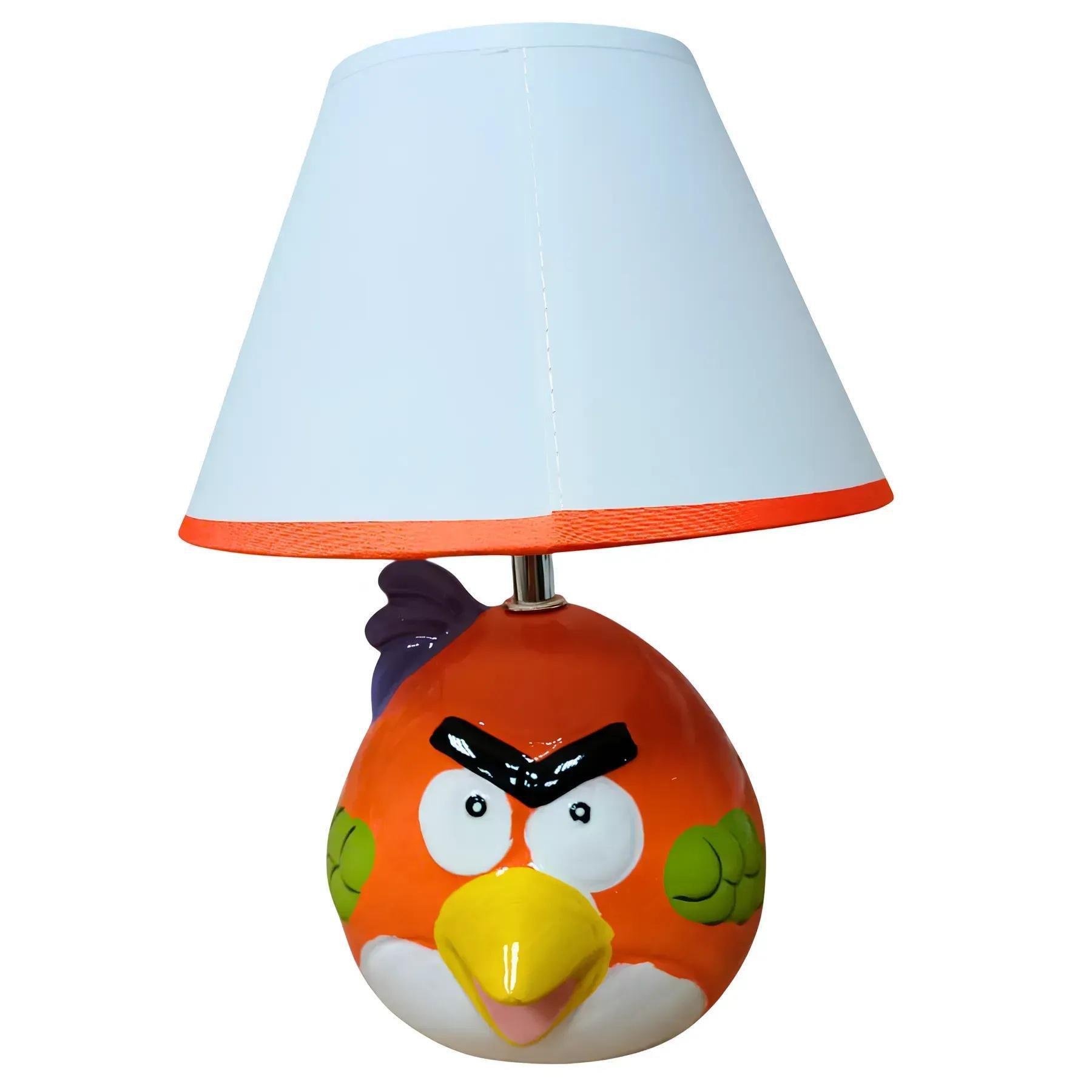Настольная лампа Sirius с керамическим основанием птицы Е14 IP20 D1-113 Оранжевый (28689437)