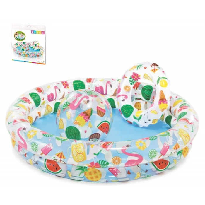 Комплект Intex надувной бассейн детский/надувные круги 122х25 см 2 шт. 150 л (52054) - фото 4 Комплект Intex надувной бассейн детский/надувные круги 122х25 см 2 шт. 150 л (52054) - фото 4