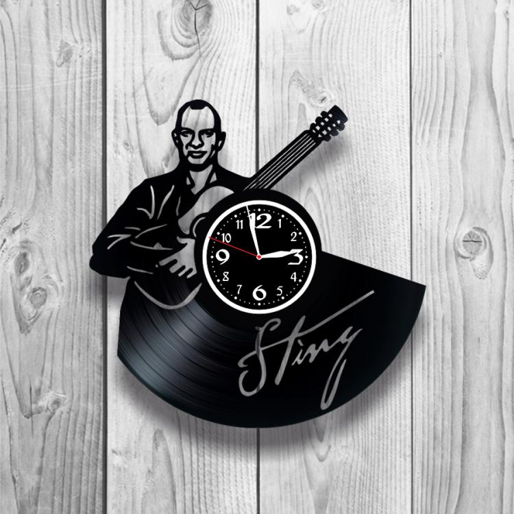 Часы настенные Sting 0385 из виниловой пластинки