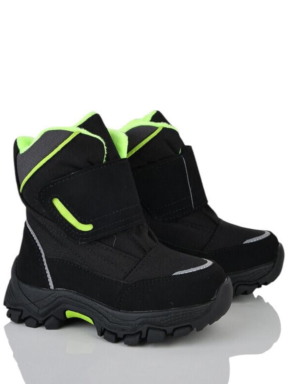 Сноубутсы на овчине Kimbo FGN591-1L р. 27 Черно-зеленый