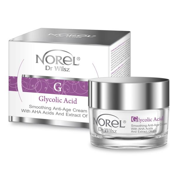 Крем оксамитовий для зрілої шкіри на основі 2% кислот AHA і Skinperf LWG Glicolic Acid Smoothing Anti-Wrinkle Cream 50 мл