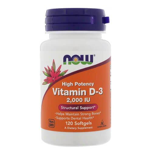 Витамин D NOW Vitamin D3 2000 МЕ 120 softgels (NOW-00367) Витамин D NOW Vitamin D3 2000 МЕ 120 softgels (NOW-00367)