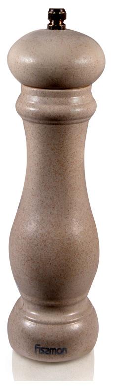 Мельница для специй Fissman Spice 20х6 см бамбуковый Бежевый корпус (FN-8207)