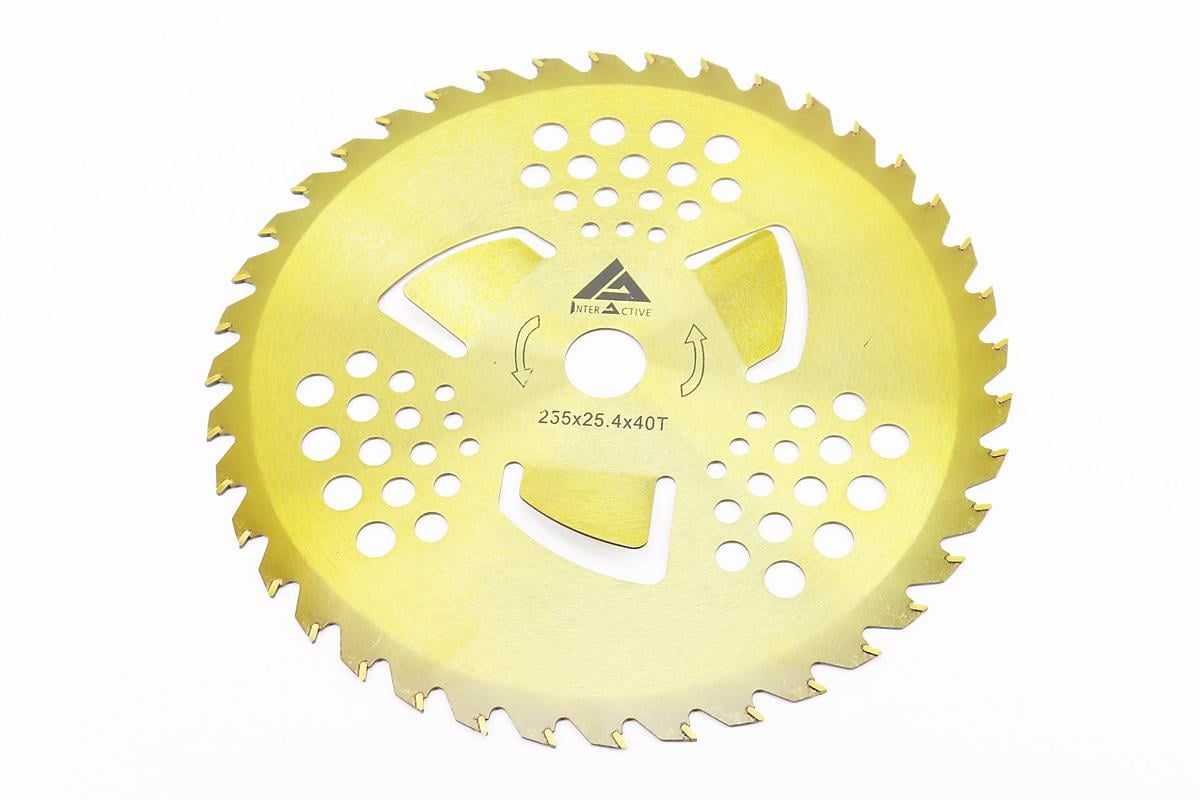 Ніж з побідитовими зубцями пелюсток GOLD до мотокос 40Тх255 мм